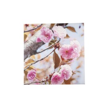 Tableau en toile imprimée Fleurs L 28 x l 28 cm