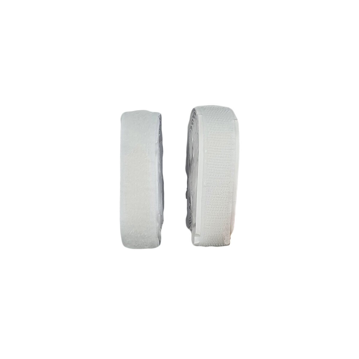 Paire de ruban velcro adhésif blanc L 140 x l 2 cm par bande
