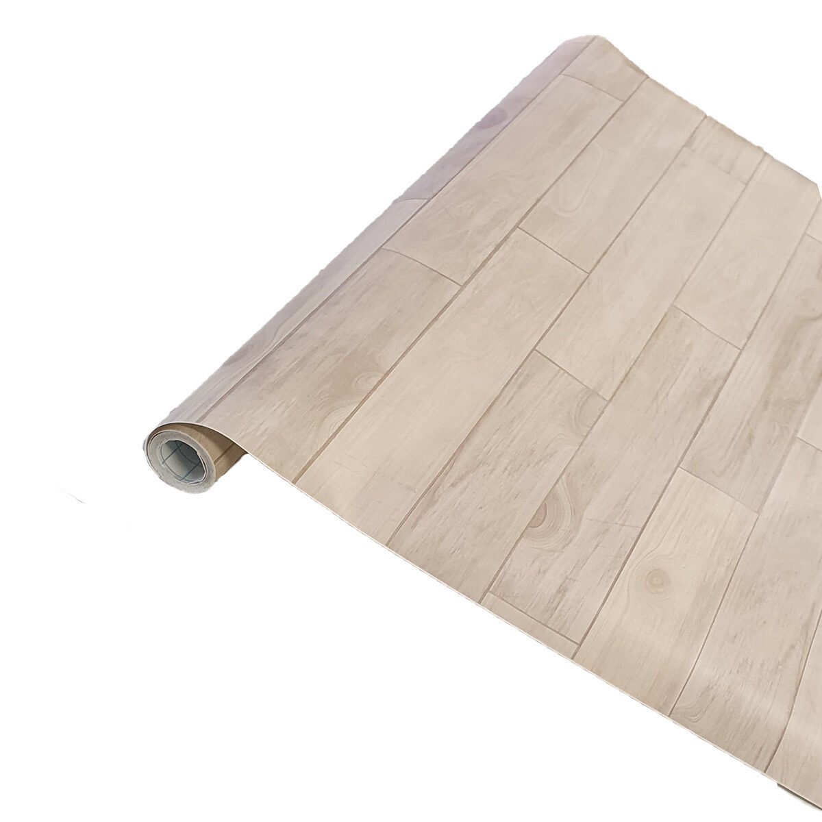 Sticker décoratif meuble Parquet bois blanchi en rouleau L 200 X l 45 cm