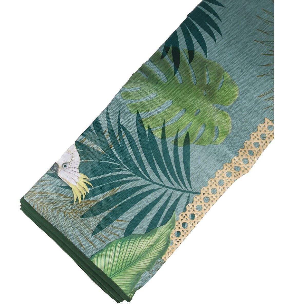Nappe toile cirée rectangulaire - 140 x 240 cm - Tropical