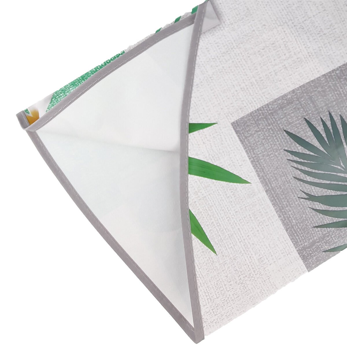 Round tablecloth in oilcloth/PVC printed Fliss D 160 cm with bias finish Douceur d'intérieur