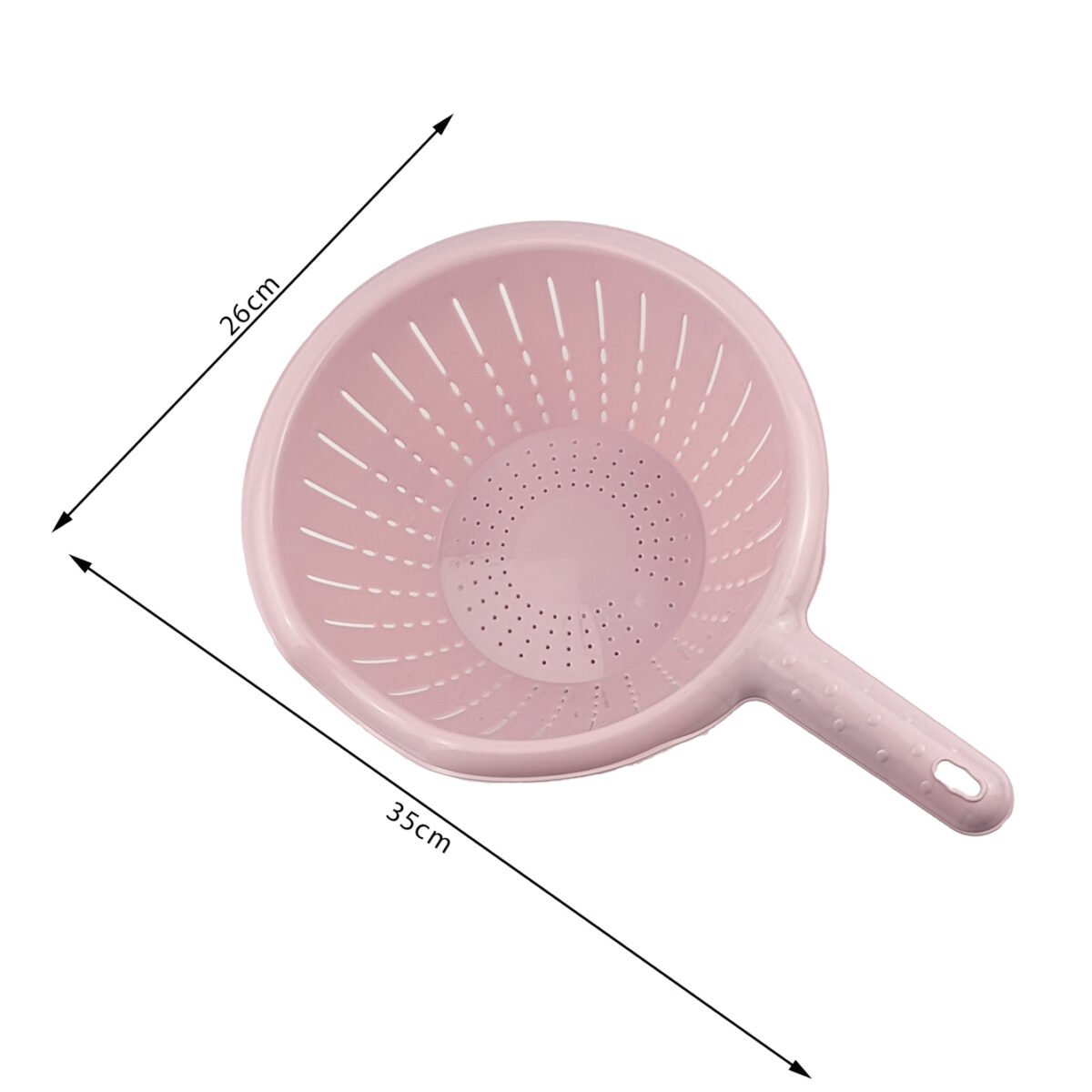 Plastic colander D 26 cm with 1 handle