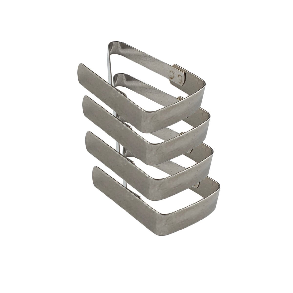 Set of 4 stainless steel tablecloth clips L 5 x W 4 cm Maxime Home