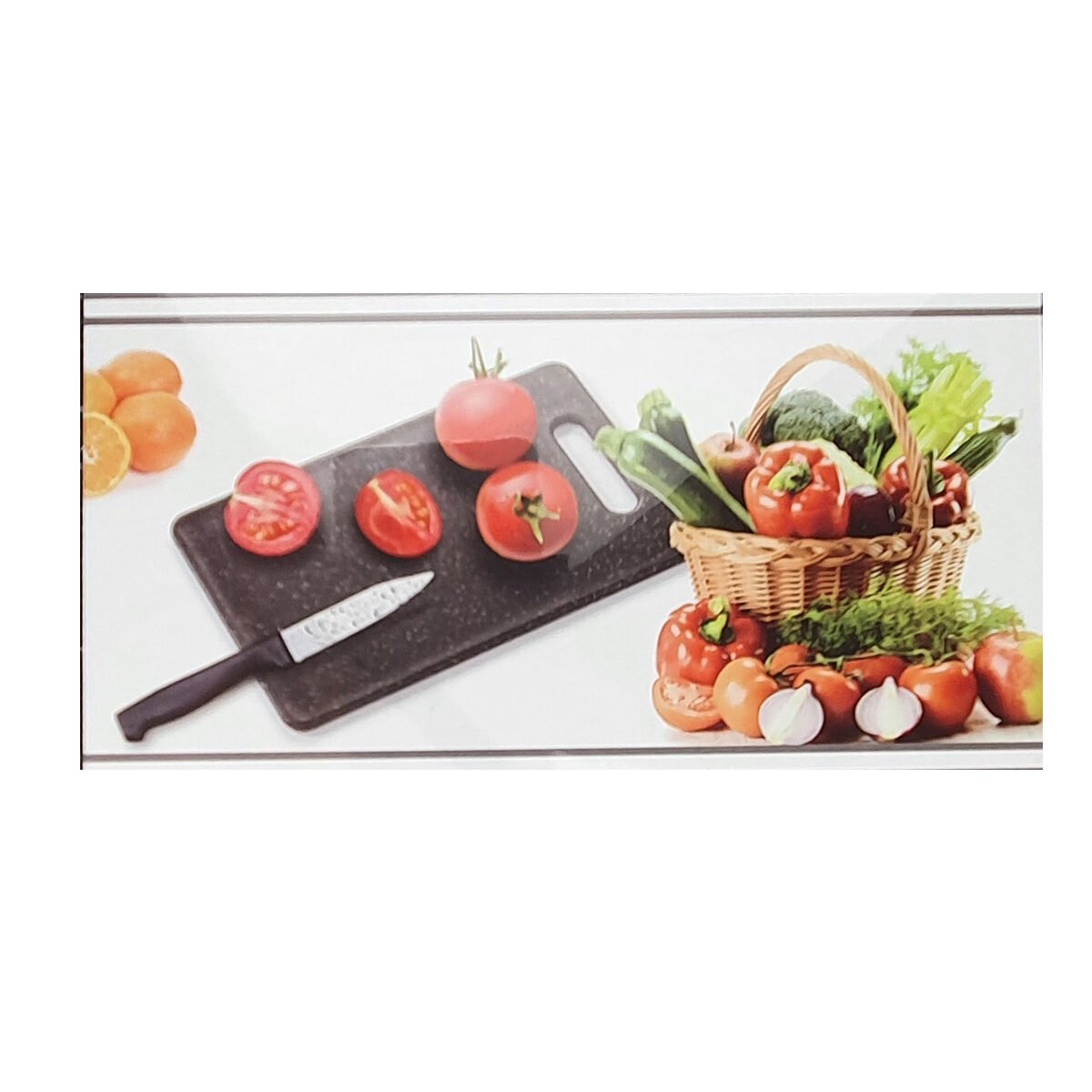 Black Marbled Plastic Cutting Board