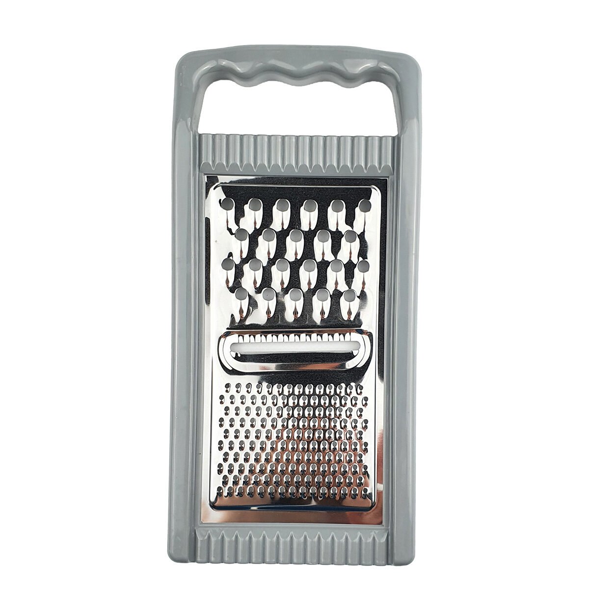 Râpe mandoline en acier inoxydable et plastique L 27 x l 13 cm pour râper en 3 tailles avec poignée