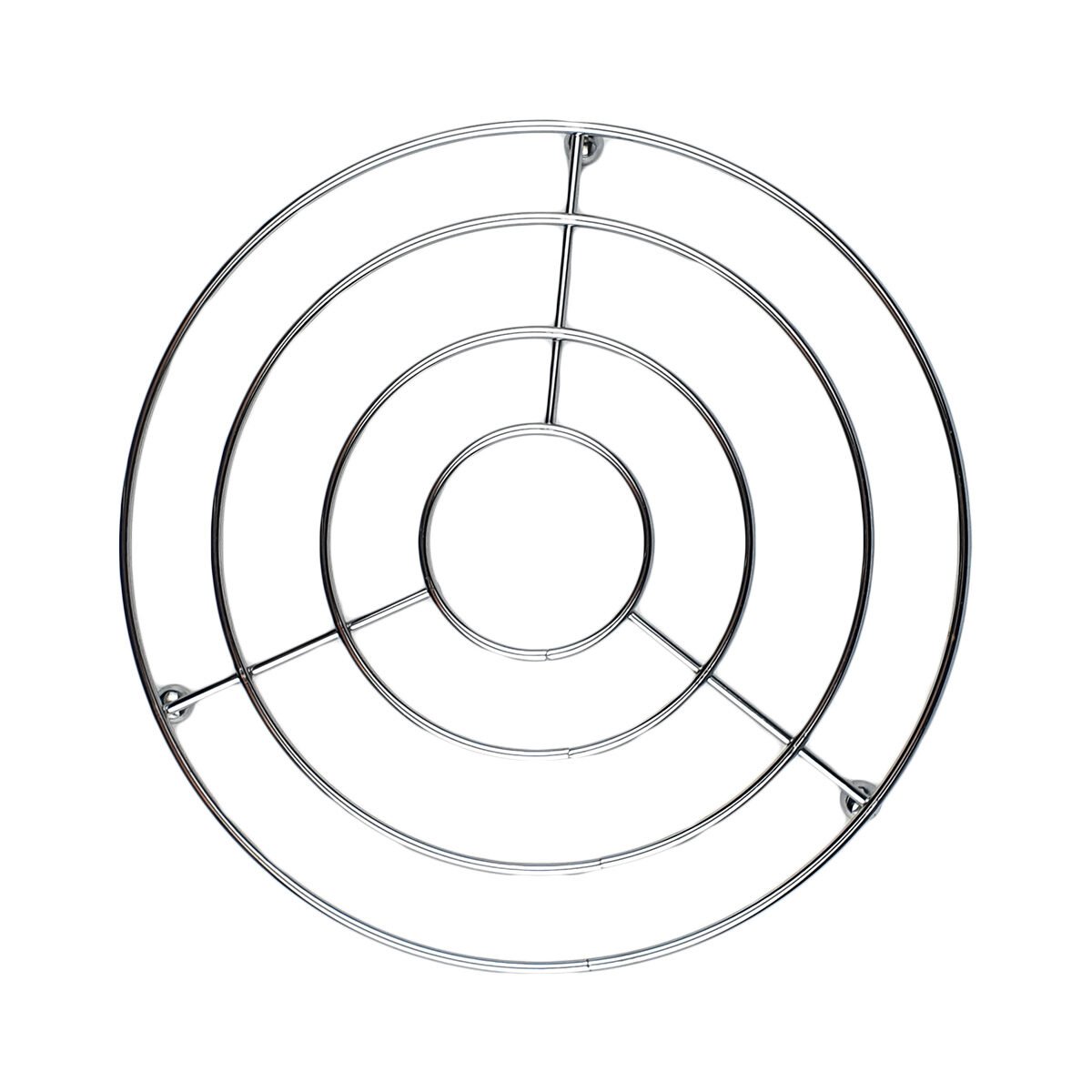 Dessous de plat rond en métal chromé D 20 cm