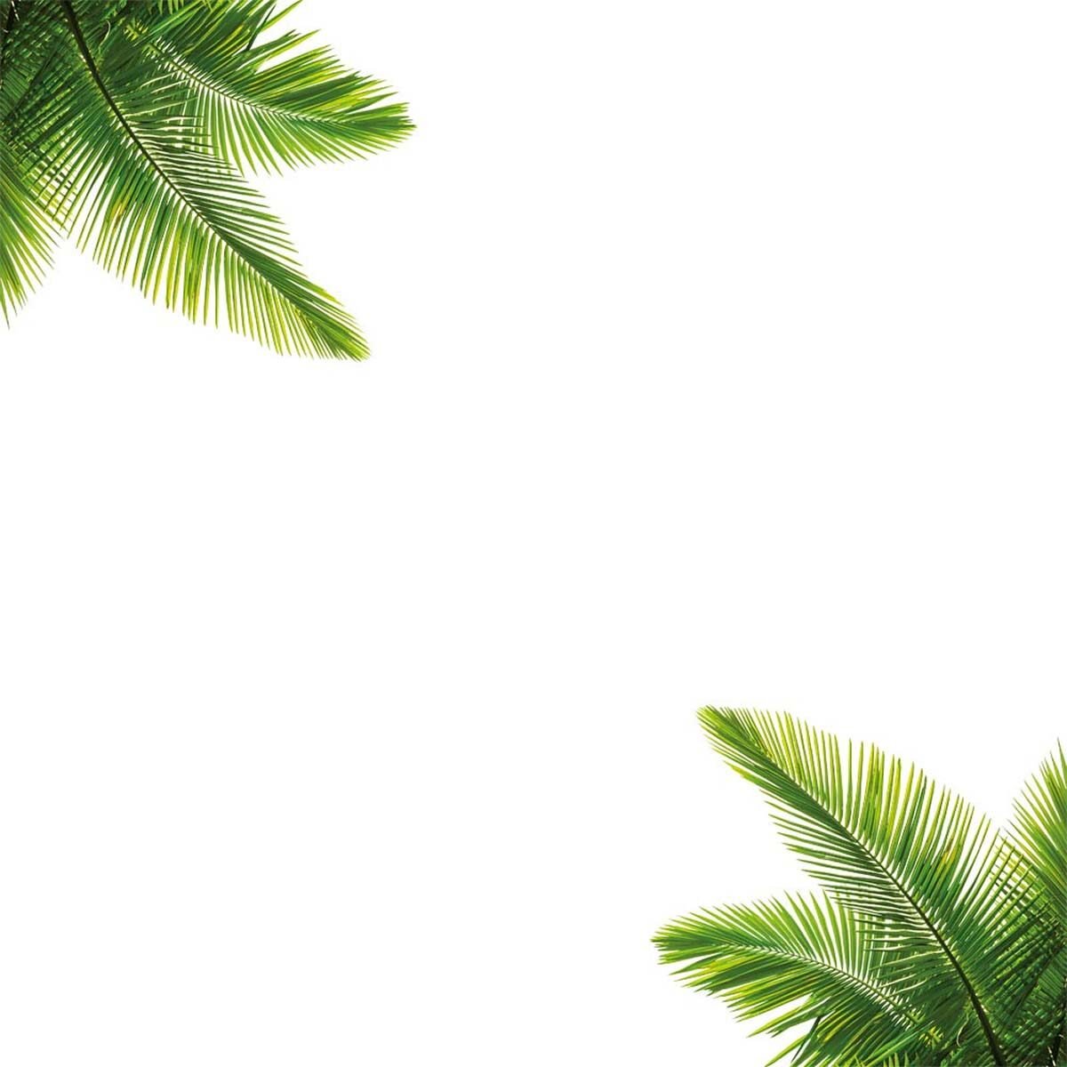 Electrostatic window sticker Palm leaves on a board L 60 x W 40 cm