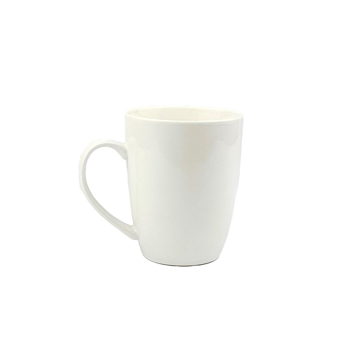 Mug Cœur "Home sweet home" blanc et gris en céramique brillante 34 cl