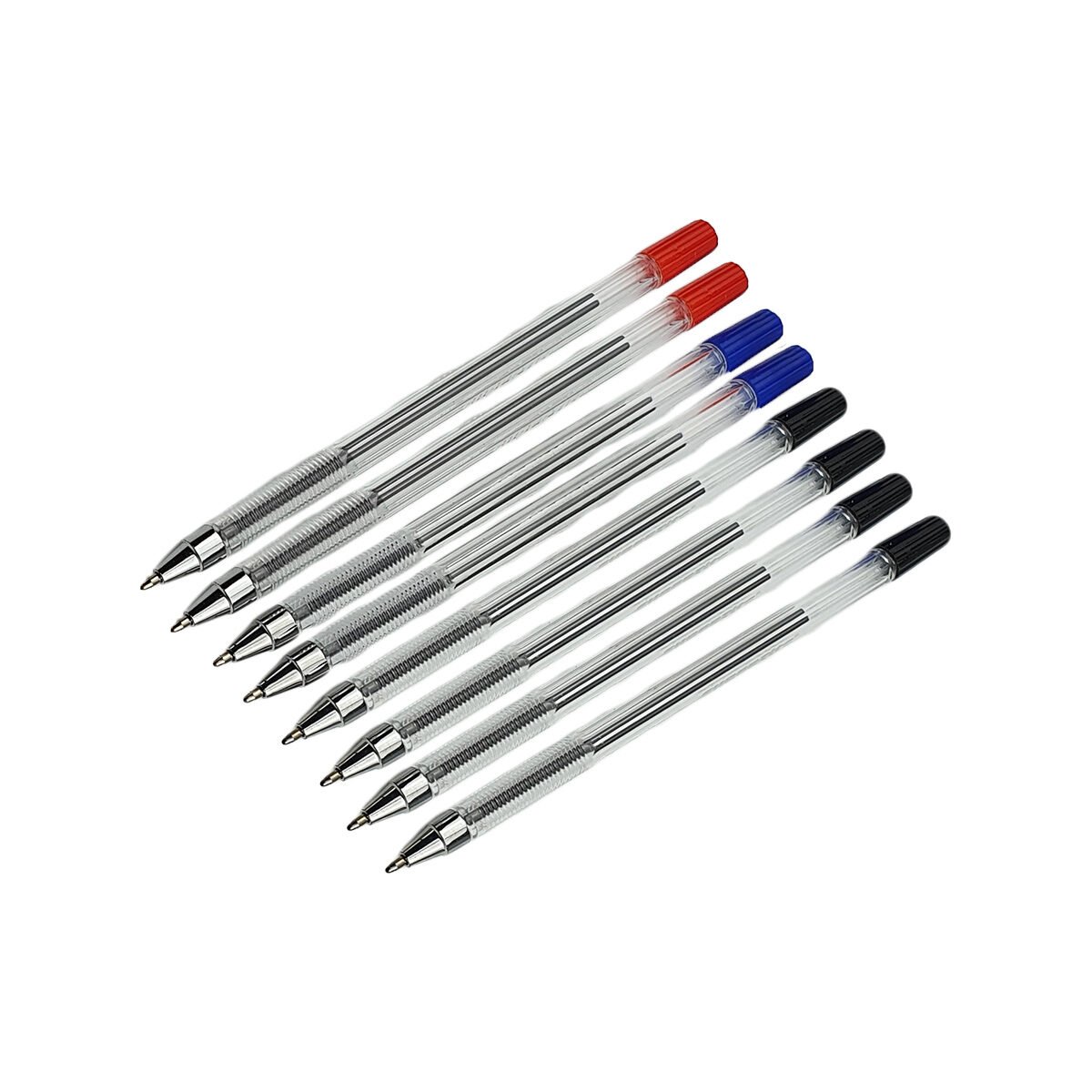 Lot de 8 stylos à bille de 3 couleurs assorties en plastique à pointe 0.5 mm Super Tite