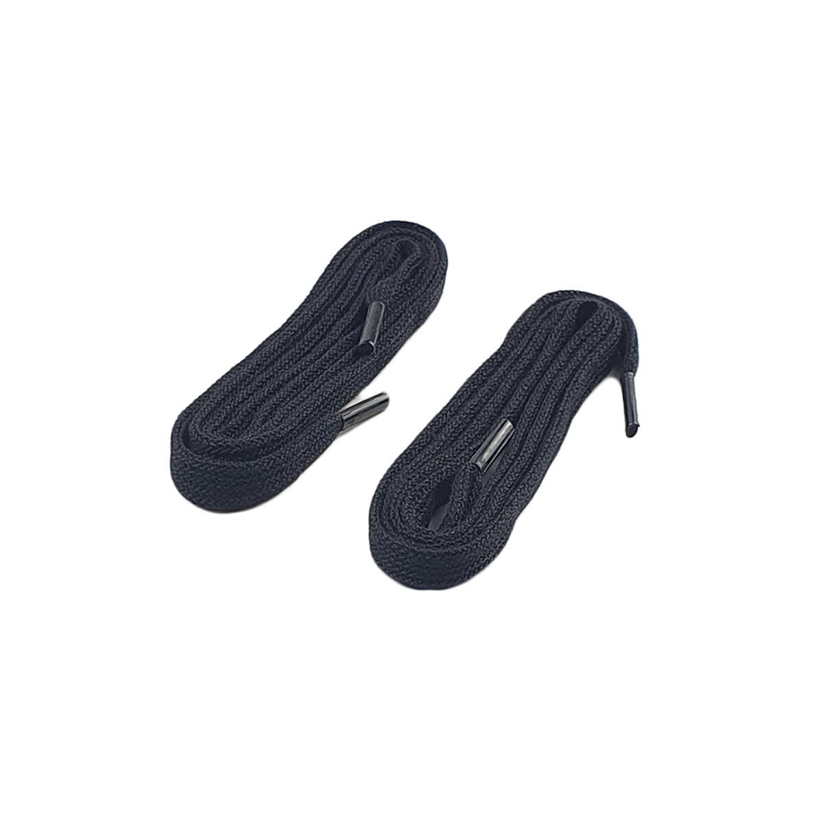 Pair of flat black shoelaces L 120 cm Flipless