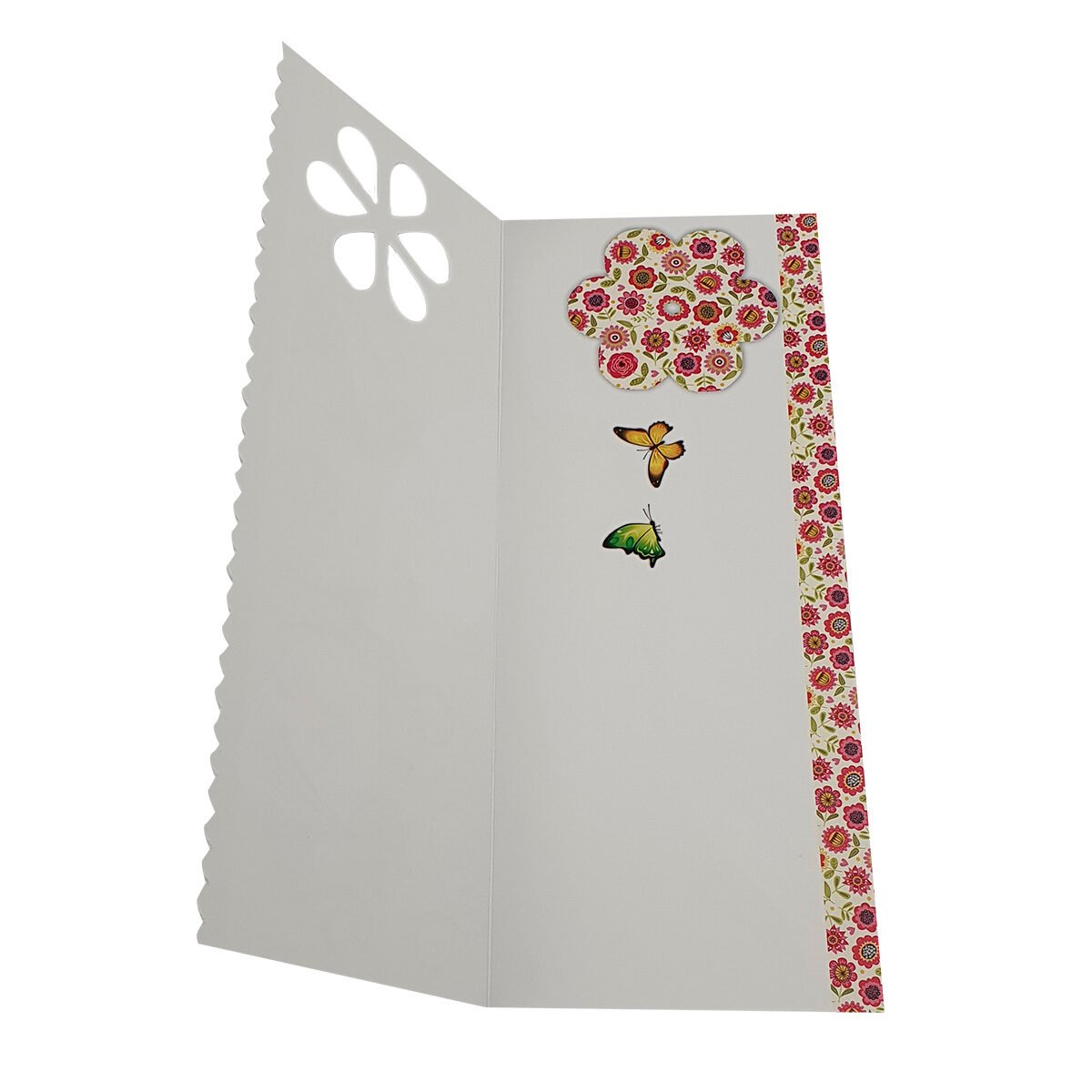 2-fold postcard for birthday L 28.5 X l 11.5 cm folded with Millennium envelope