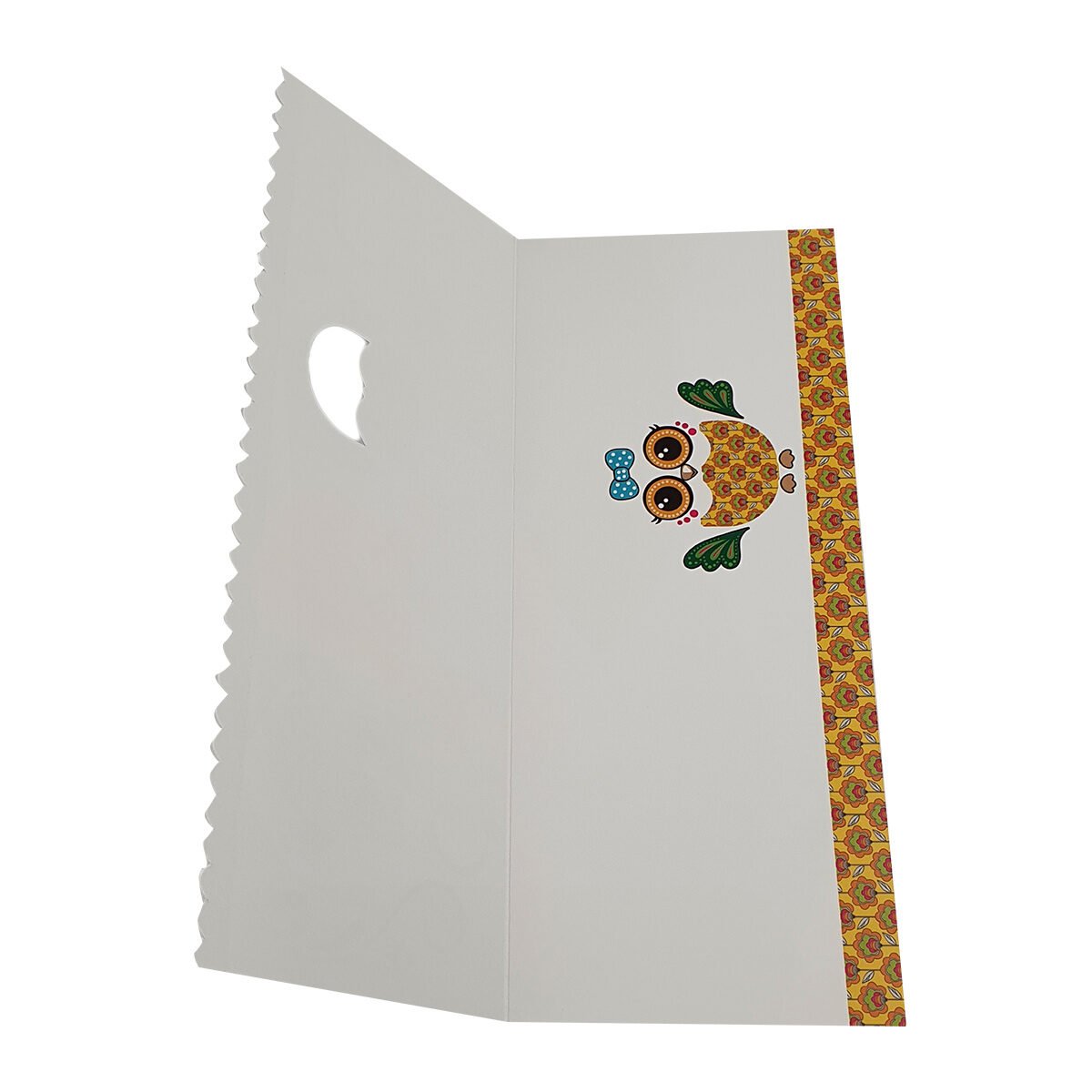 Carte postale 2 volets pour anniversaire de L 28.5 X l 11.5 cm pliée avec enveloppe Millénium