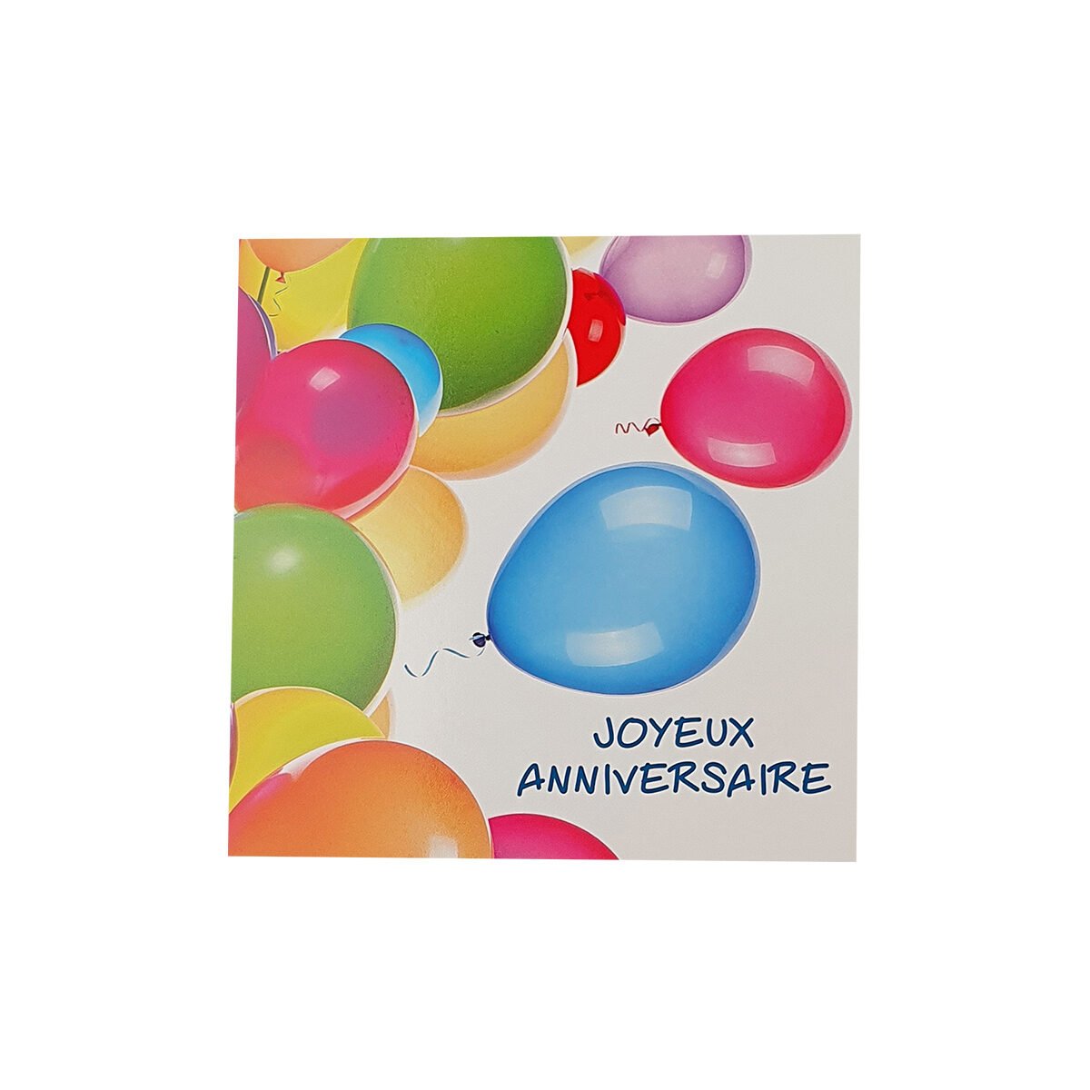 Postcard for birthday 12 X 12 cm with envelope Carré fun