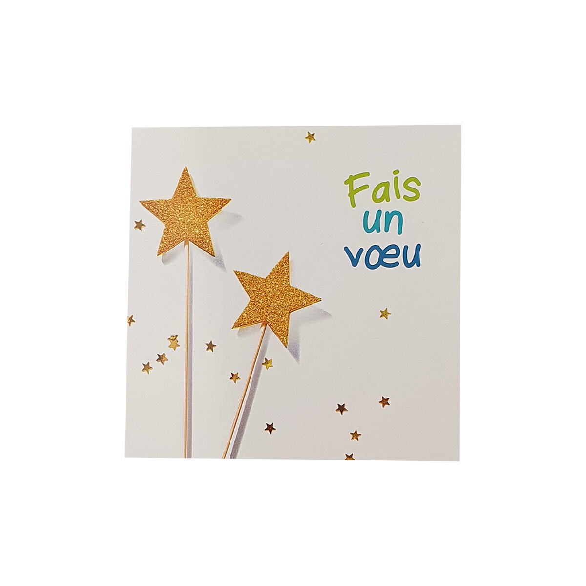 Postcard for any occasion of 12 X 12 cm with envelope Carré fun