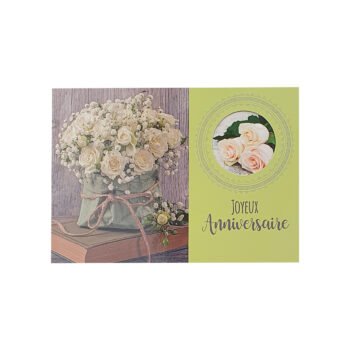 2-fold birthday postcard, L 15.0 X l 10.5 cm, folded with Hublot envelope