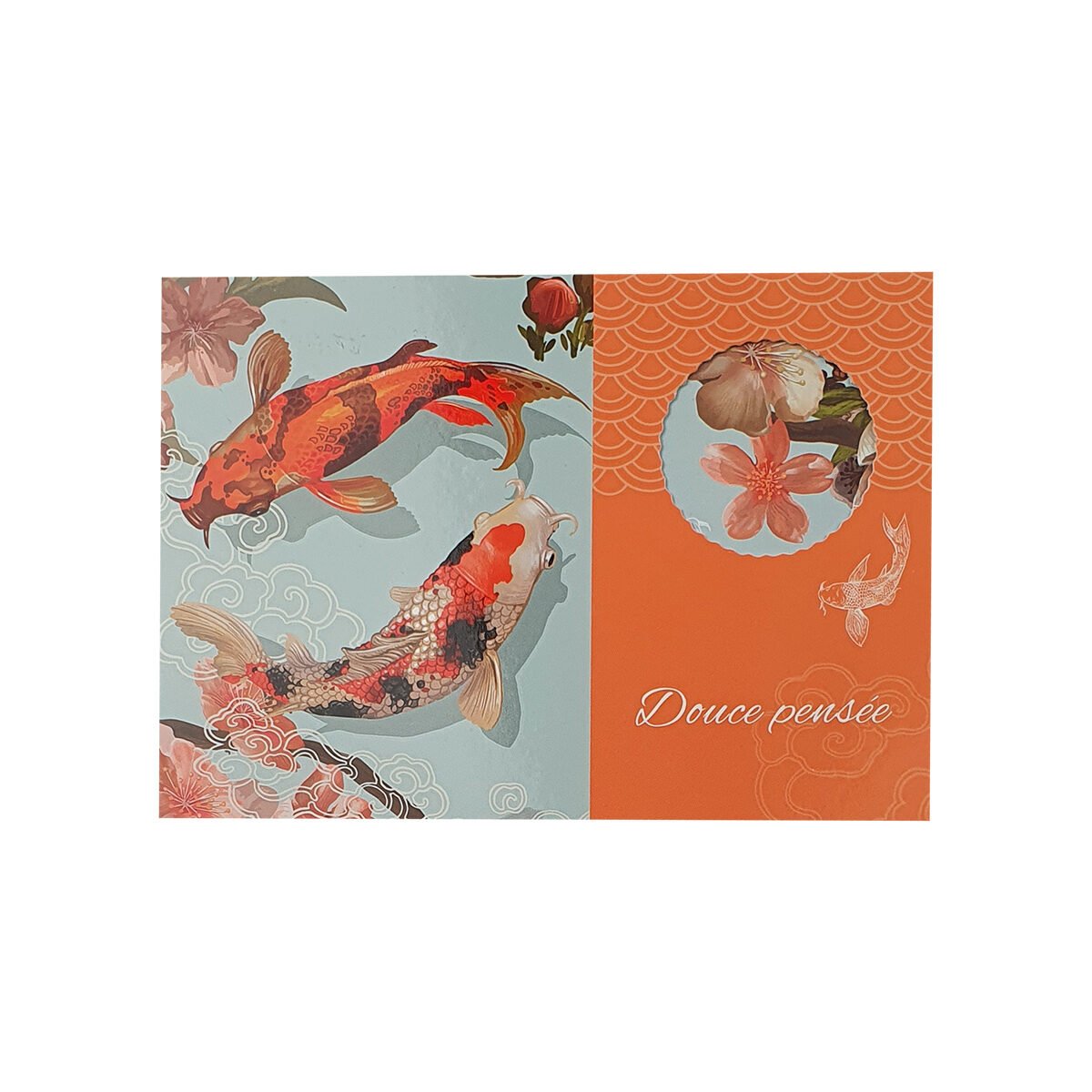 Carte postale 2 volets pour toute occasion de L 15.0 X l 10.5 cm pliée avec enveloppe Hublot