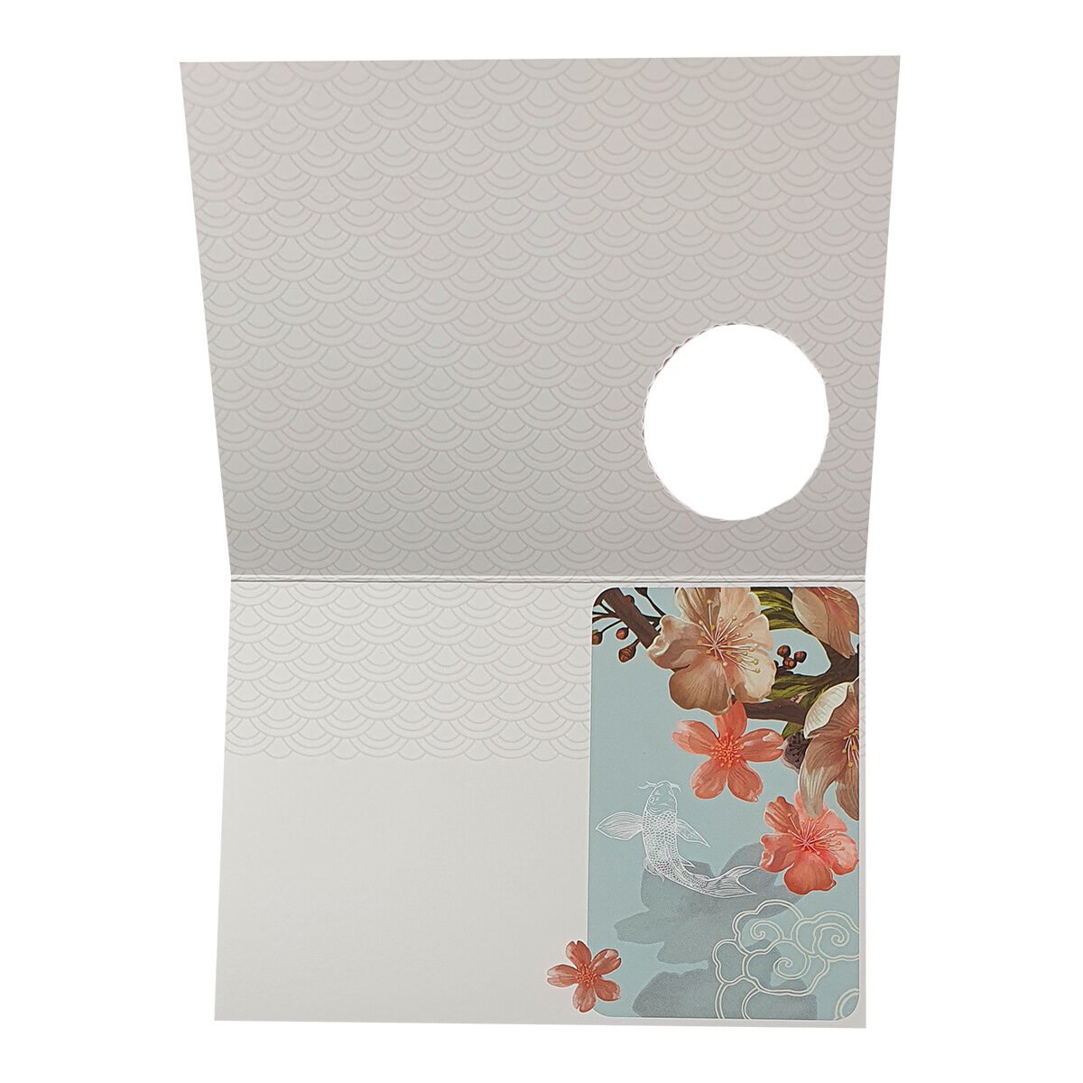 Carte postale 2 volets pour toute occasion de L 15.0 X l 10.5 cm pliée avec enveloppe Hublot