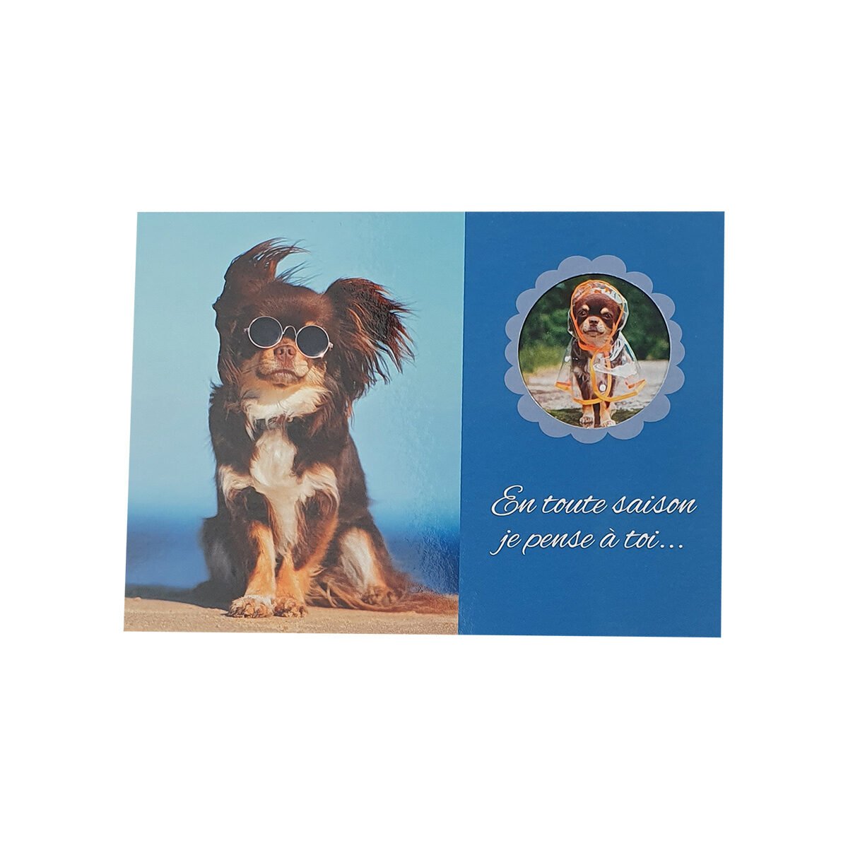 2-fold postcard for any occasion of L 15.0 X l 10.5 cm folded with Hublot envelope