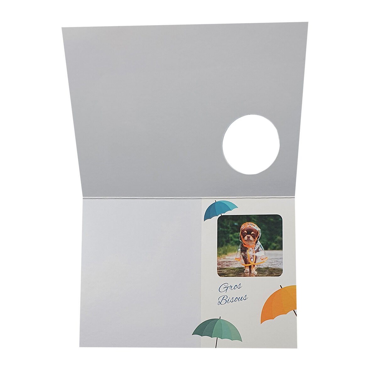 2-fold postcard for any occasion of L 15.0 X l 10.5 cm folded with Hublot envelope
