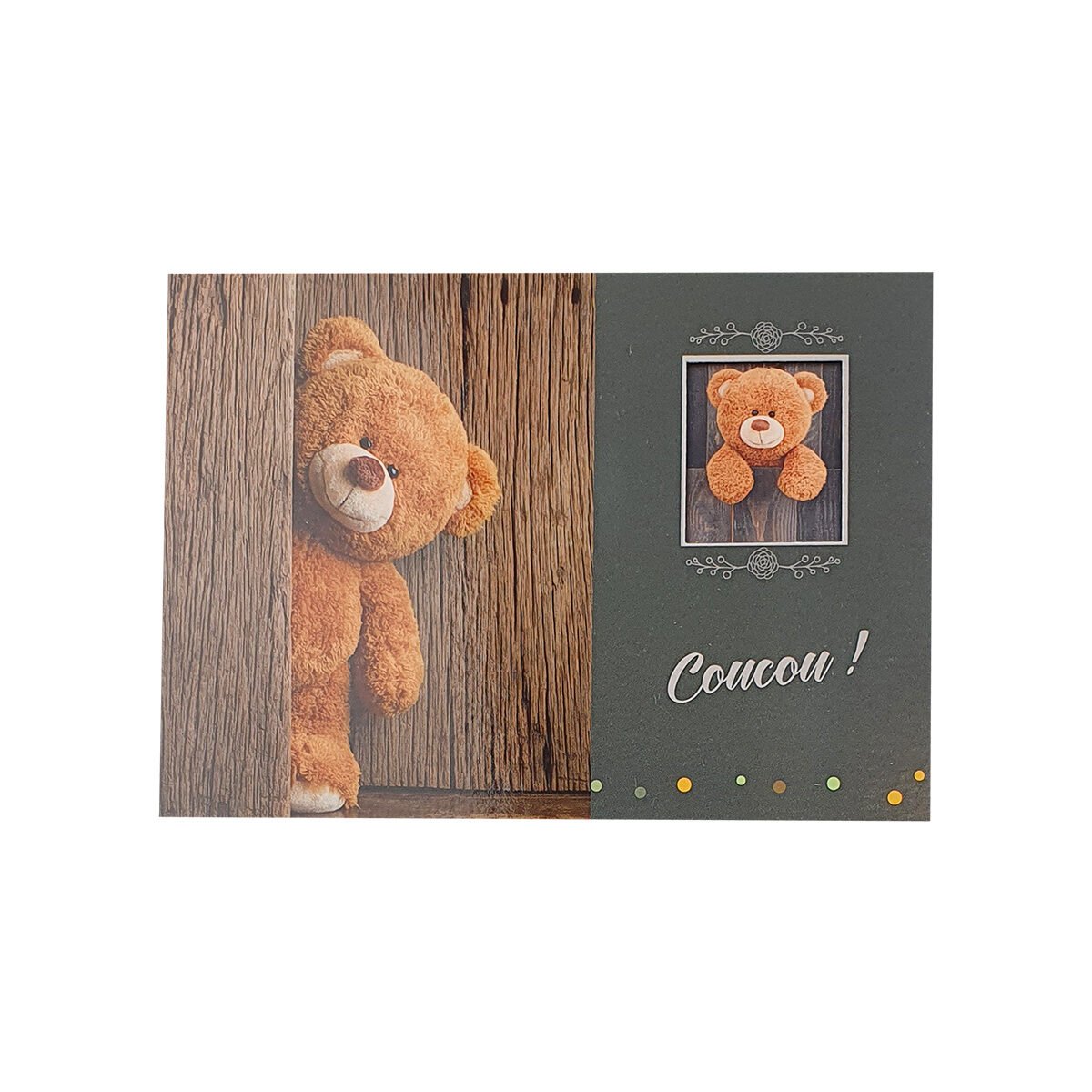 Carte postale 2 volets pour toute occasion de L 15.0 X l 10.5 cm pliée avec enveloppe Hublot