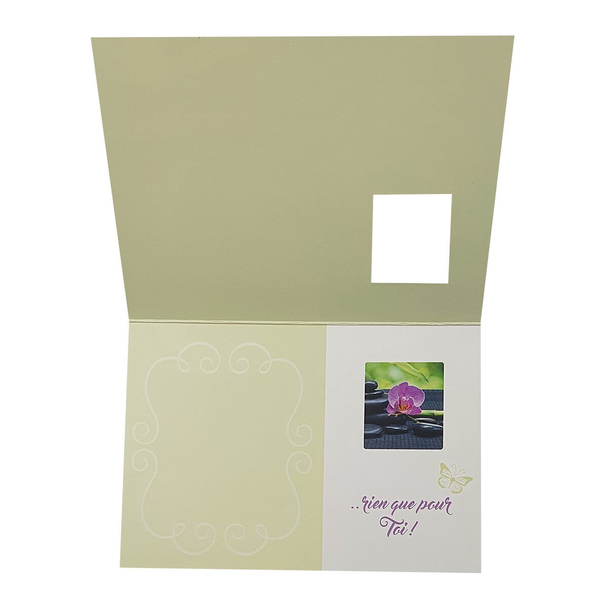 2-fold postcard for any occasion of L 15.0 X l 10.5 cm folded with Hublot envelope