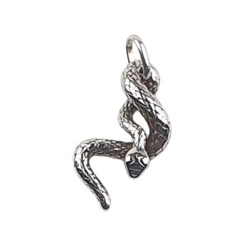 Snake stainless steel pendant H 4.0 X l 2.0 cm