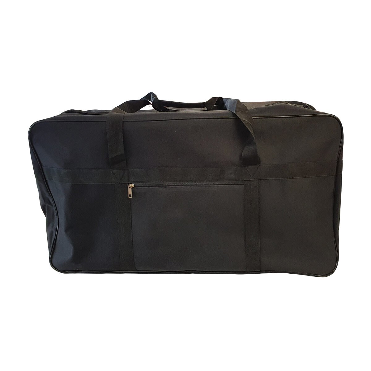 Sac de voyage en polyester noir doublé plastique L 77 x l 34 x H 40 cm avec bandoulière réglable