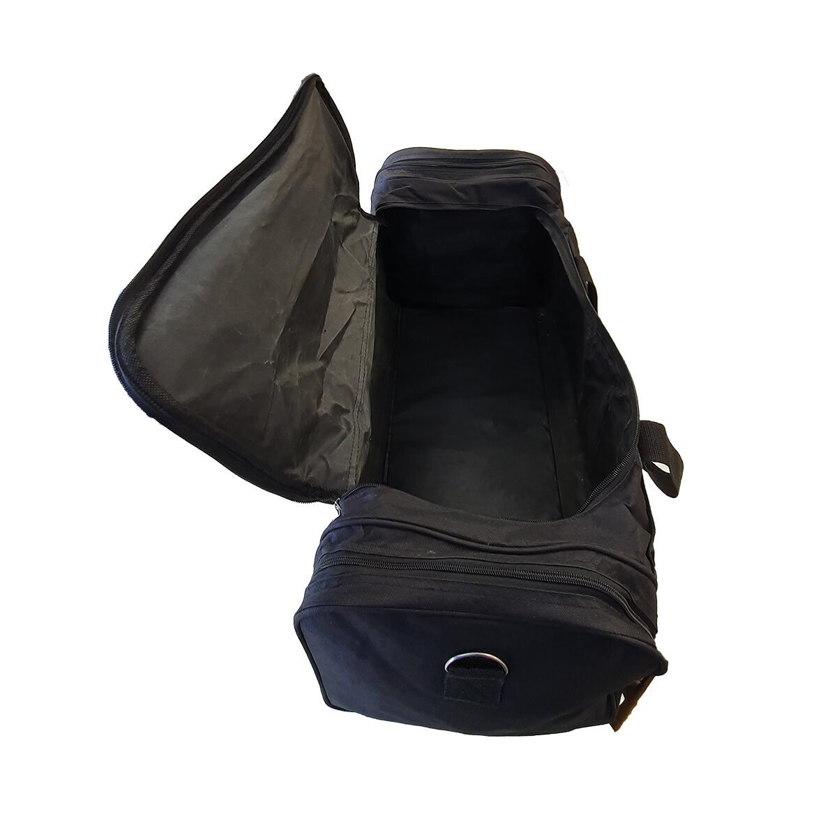 Sac de voyage en polyester noir doublé plastique L 77 x l 34 x H 40 cm avec bandoulière réglable