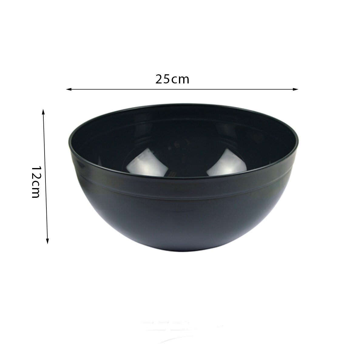 Round plastic salad bowl 4.2 l D 25 x H 12 cm