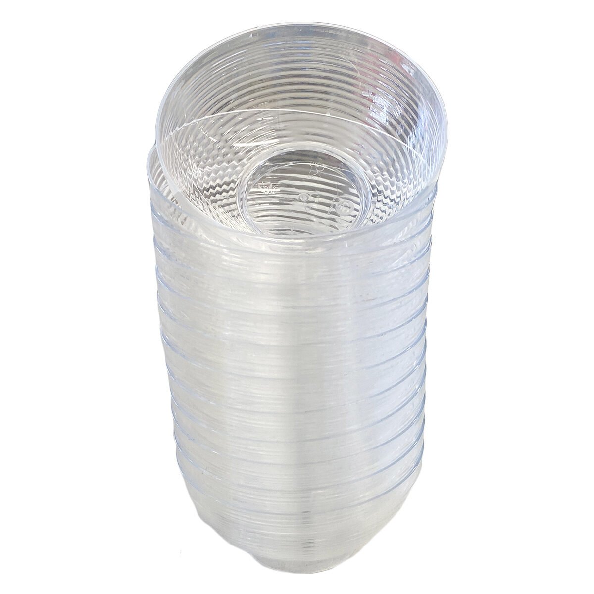 Set of 12 reusable transparent plastic bowl verrines D 6.8 x H 3.5 cm Homea reception