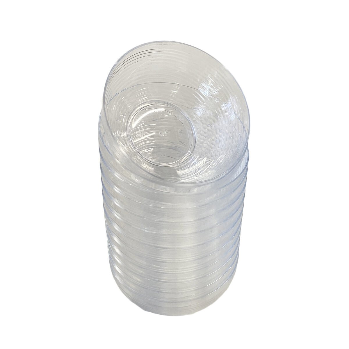 Set of 12 reusable transparent plastic bowl verrines D 6.8 x H 3.5 cm Homea reception