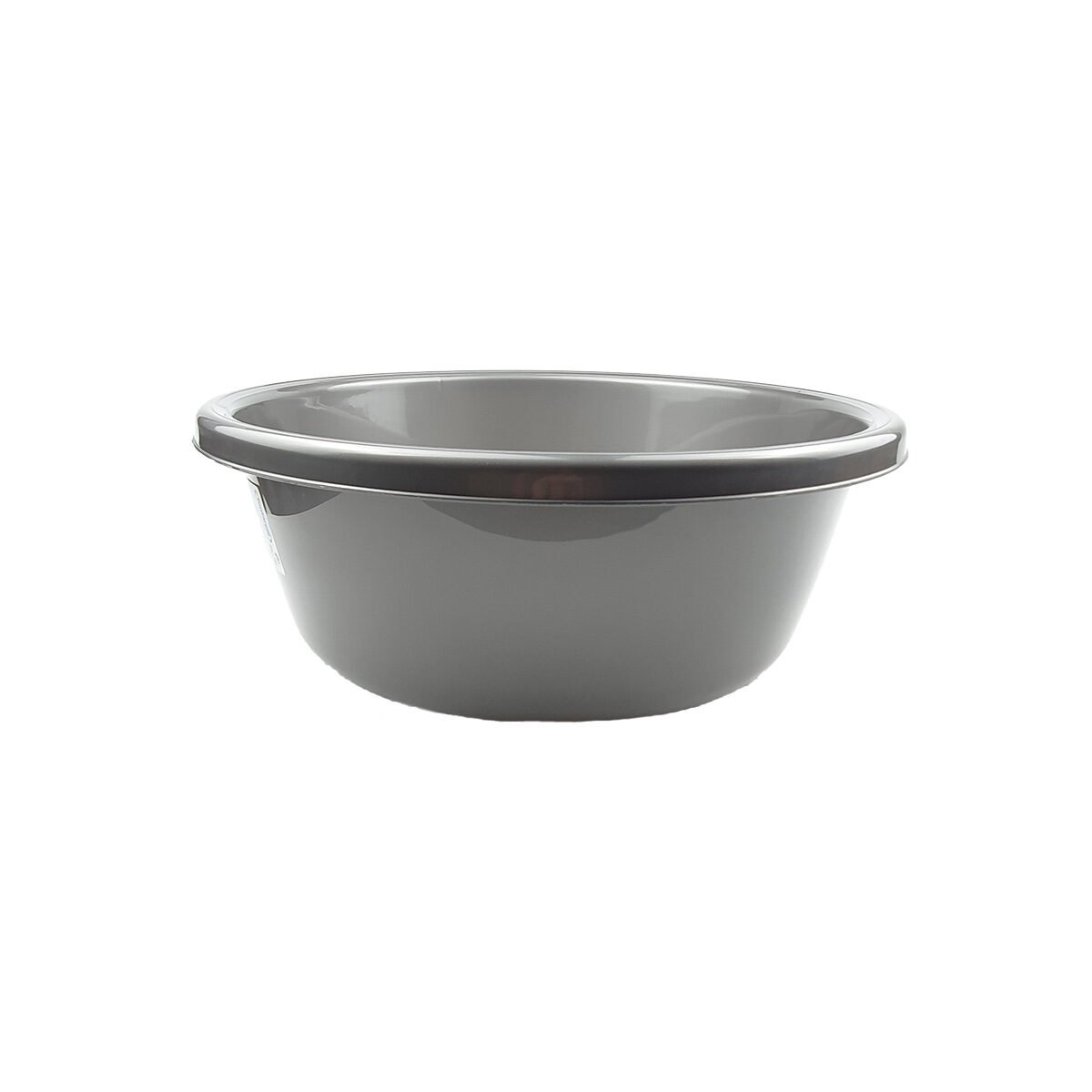 Round plastic basin in graphite color 2.5 l D 24.0 x H 9.5 cm Tontarelli
