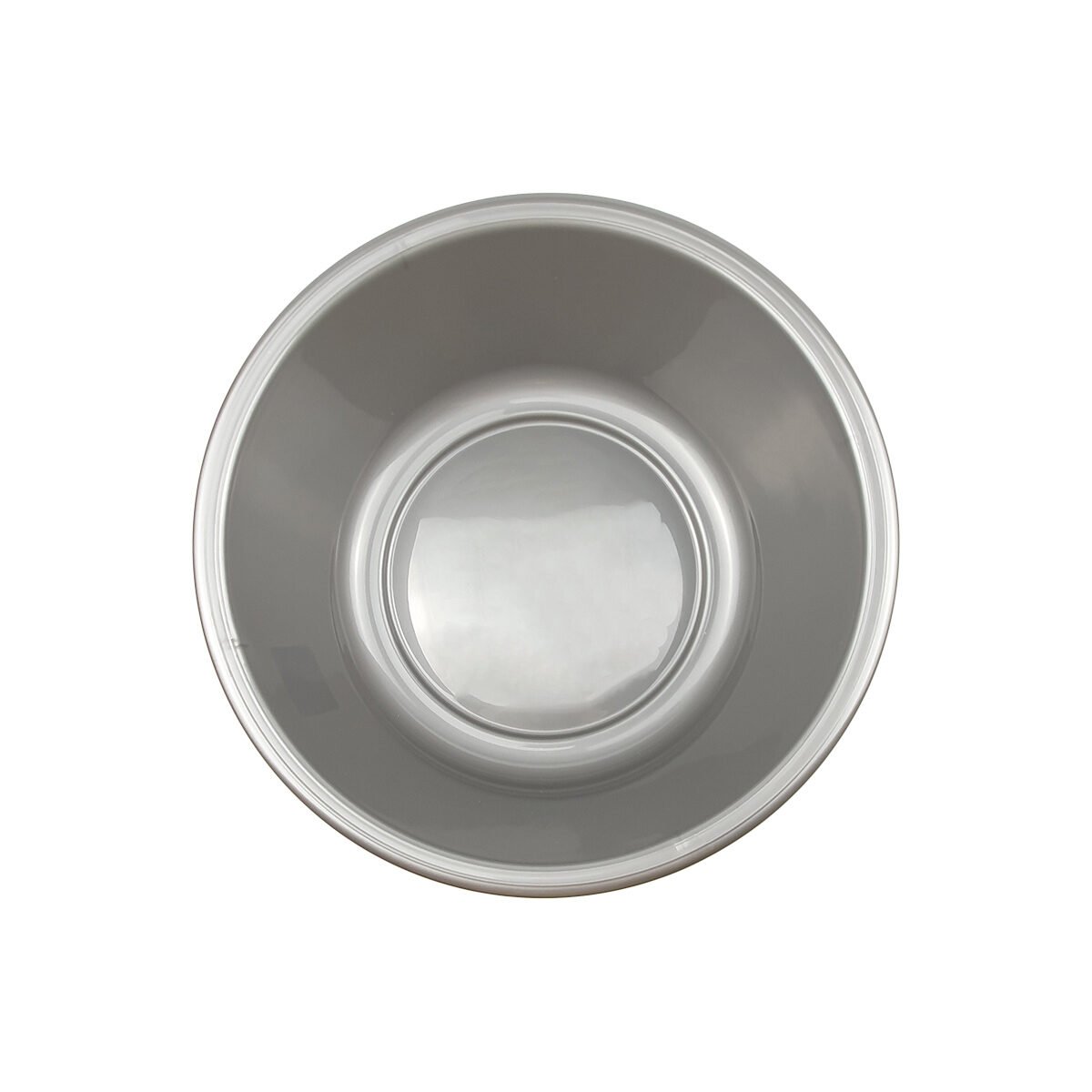 Round plastic basin in graphite color 2.5 l D 24.0 x H 9.5 cm Tontarelli