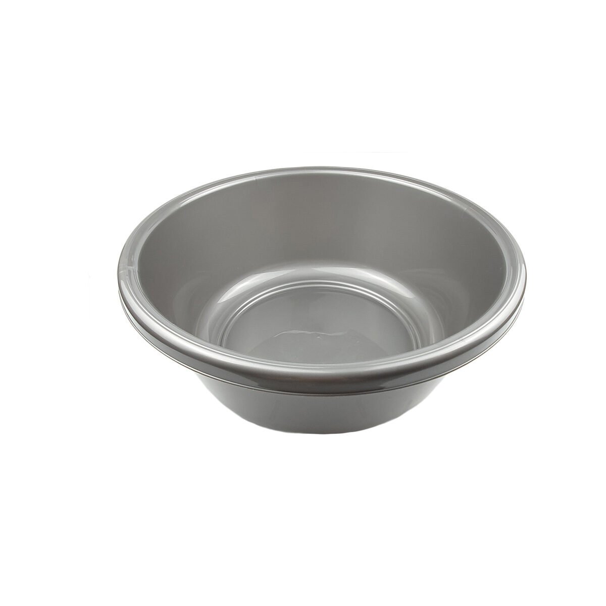 Round plastic basin in graphite color 2.5 l D 24.0 x H 9.5 cm Tontarelli