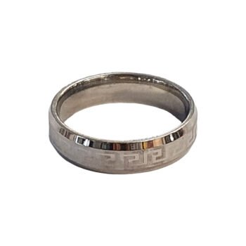 bague homme acier 3€95 N5 T19-1(2pcs)