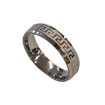 bague homme acier 3€95 N5 T19-2(2pcs)