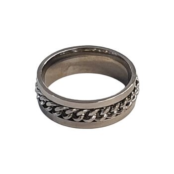 bague homme acier 4€50 N2 T19-1