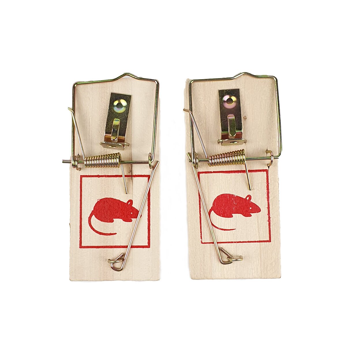 Lot de 2 tapettes à souris en bois et métal Cogex