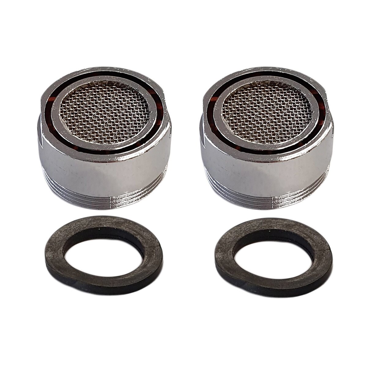 Lot de 2 filtres à robinet en vis extérieure avec 2 joints
