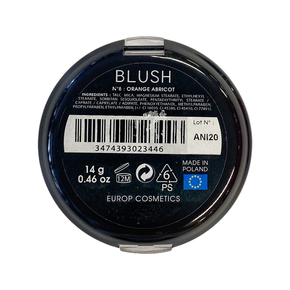 Blush n°08 apricot orange 14 g Miss Europ