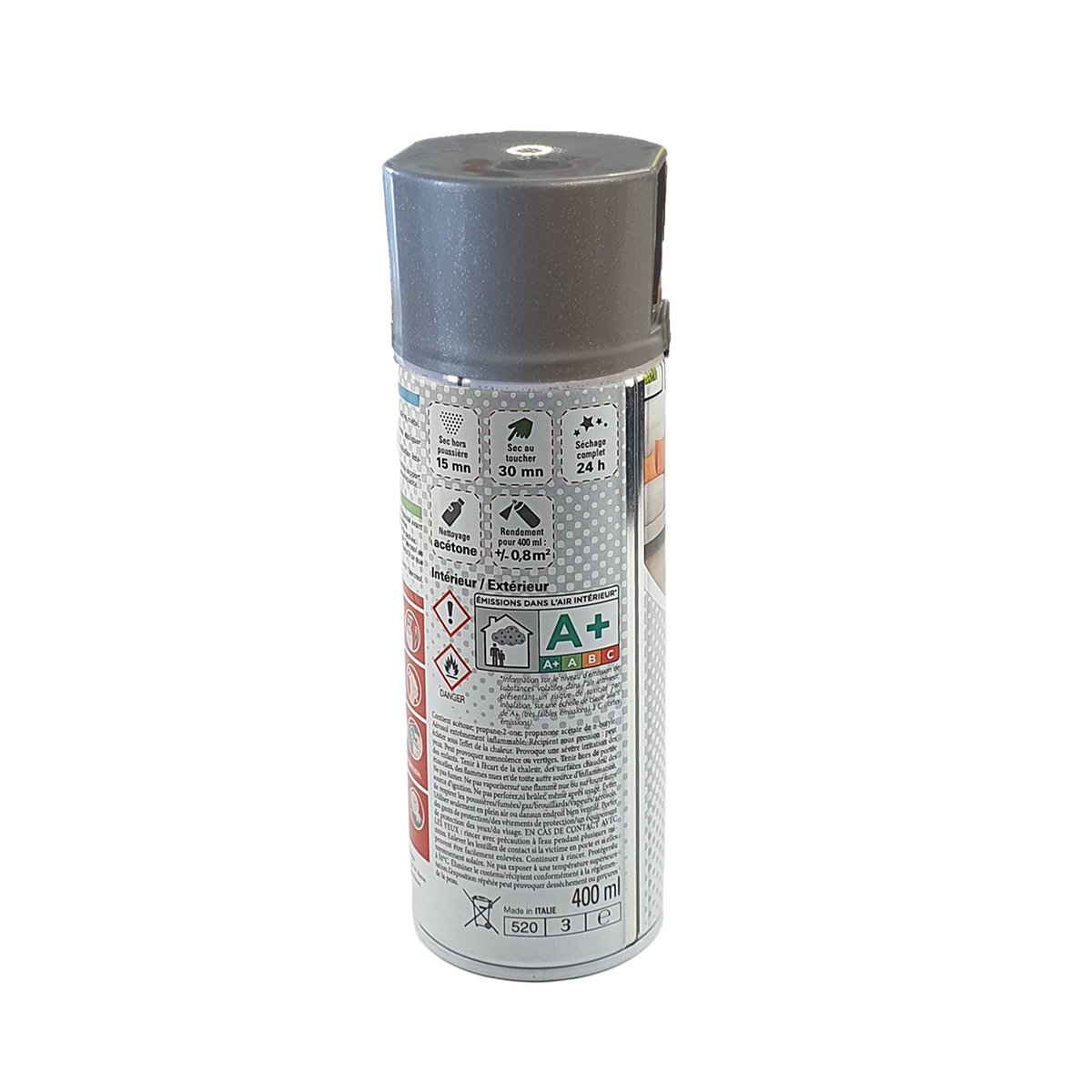 Bombe de peinture Argent Métallisé 400ml 