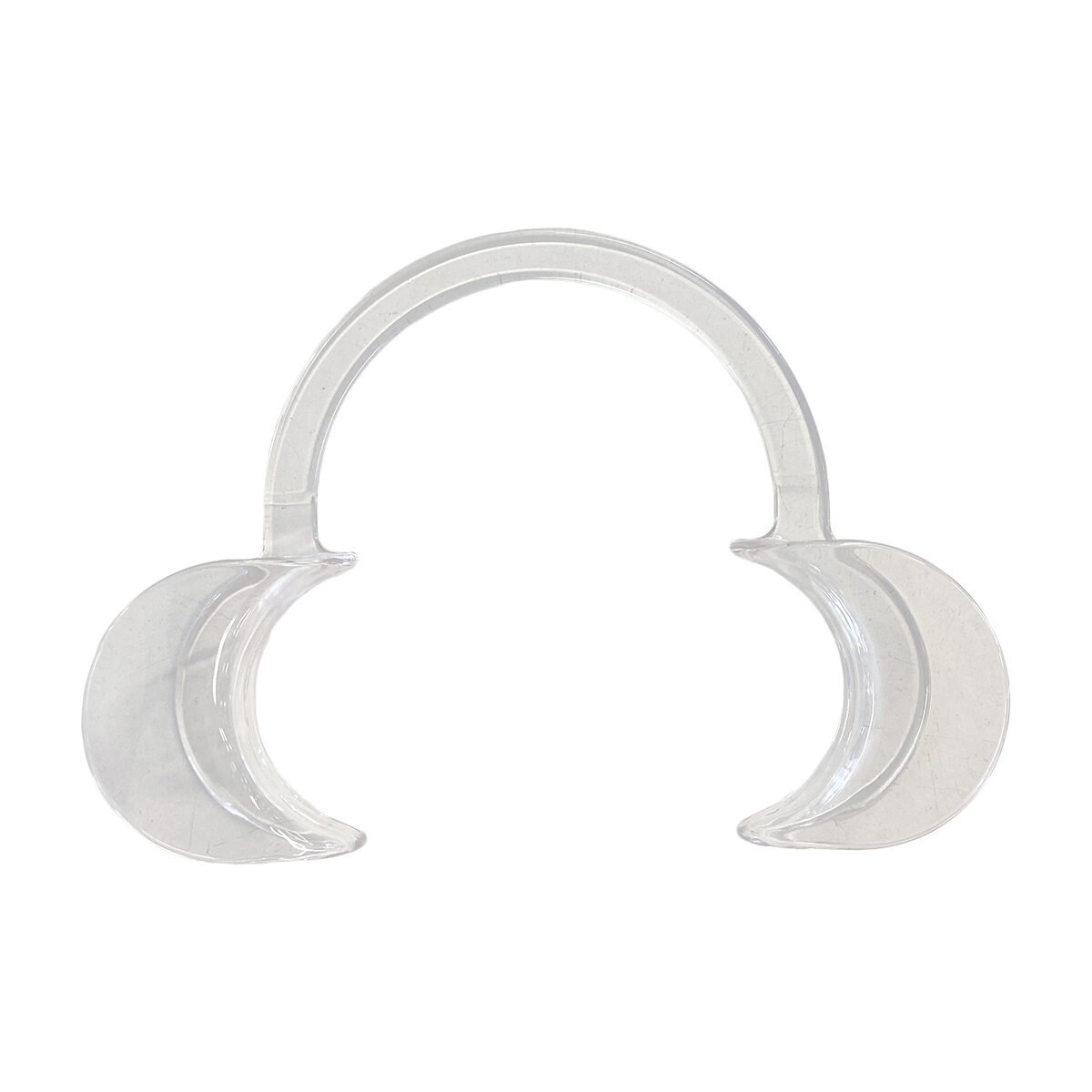 Set of 4 transparent plastic mouth spacers