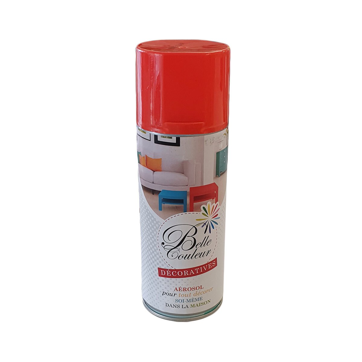 Bombe de peinture aérosol rouge clair brillant RAL 2002 400 mL Belle couleur