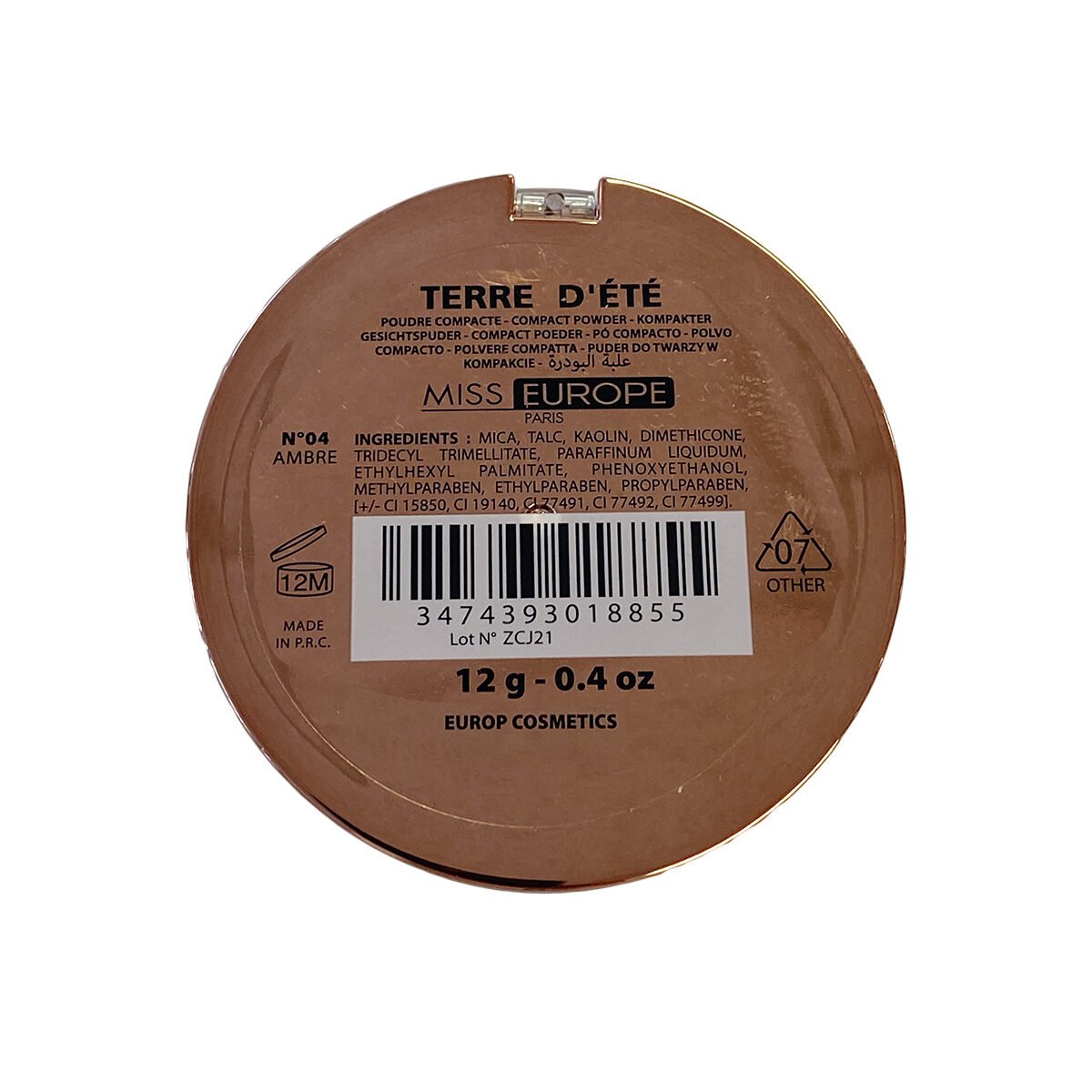 Summer land Miss Europ n ° 04 amber 12 g