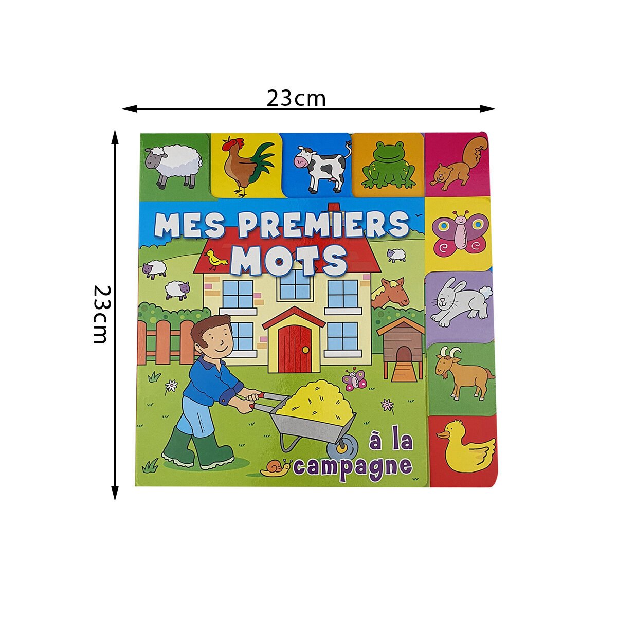 Livre cartonné imagier Mes premiers mots : à la campagne pages Caramel