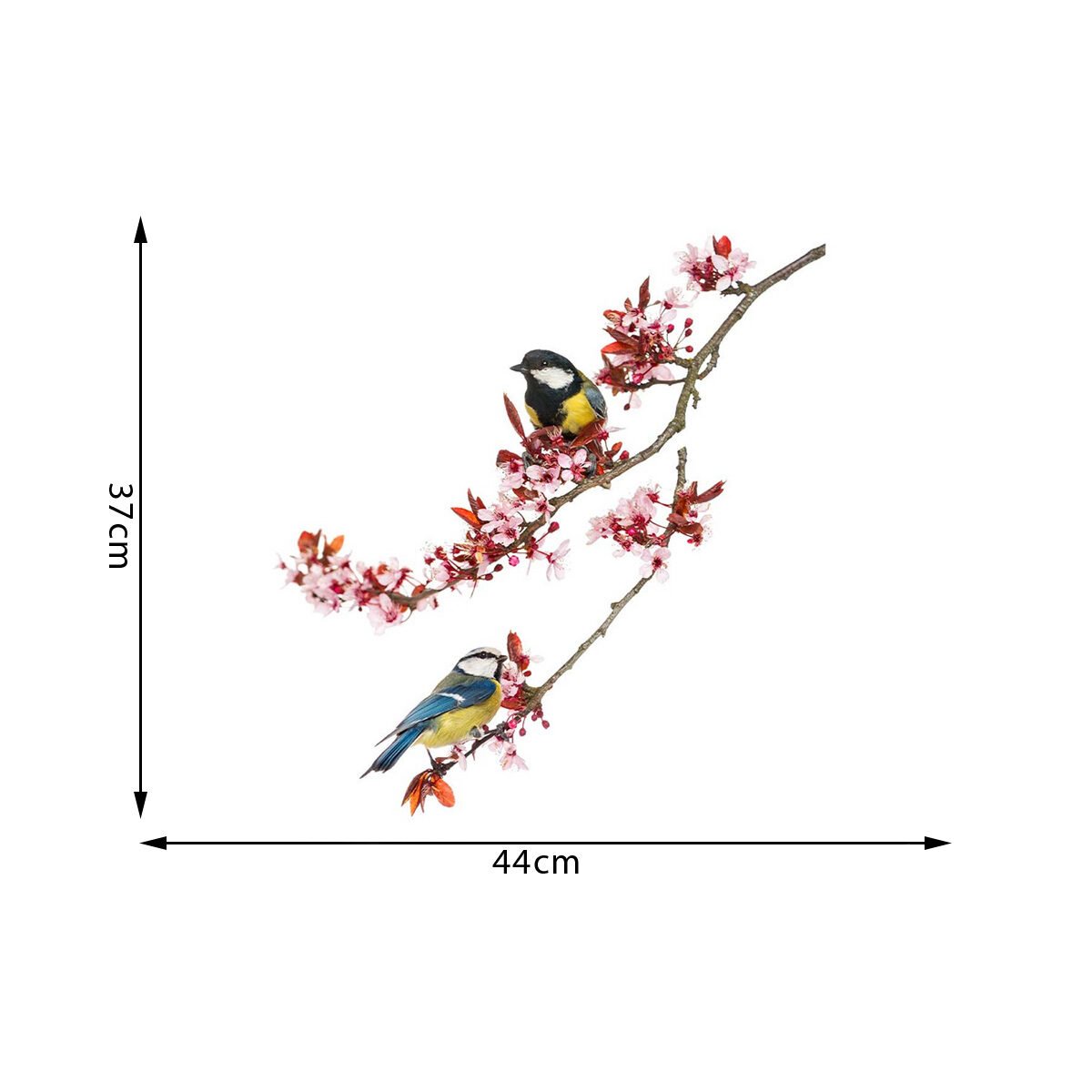 Stickers muraux qualité premium Branches cerisiers l 44 x H 37 cm