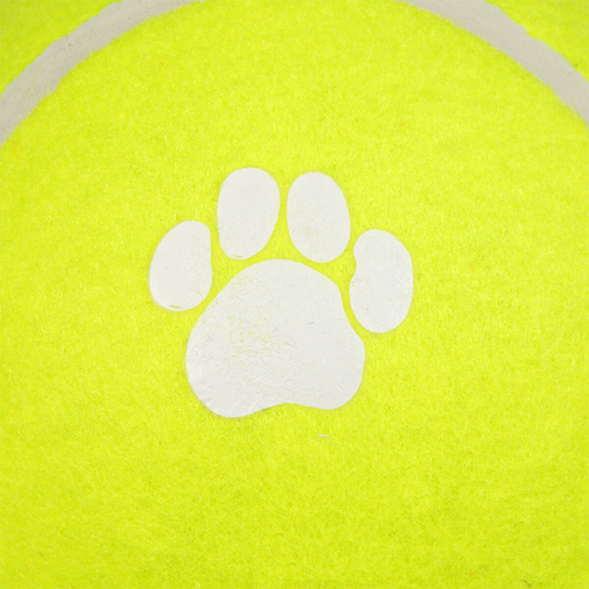 Jouet Balle de tennis GM caoutchouc jaune pour chien Love Story