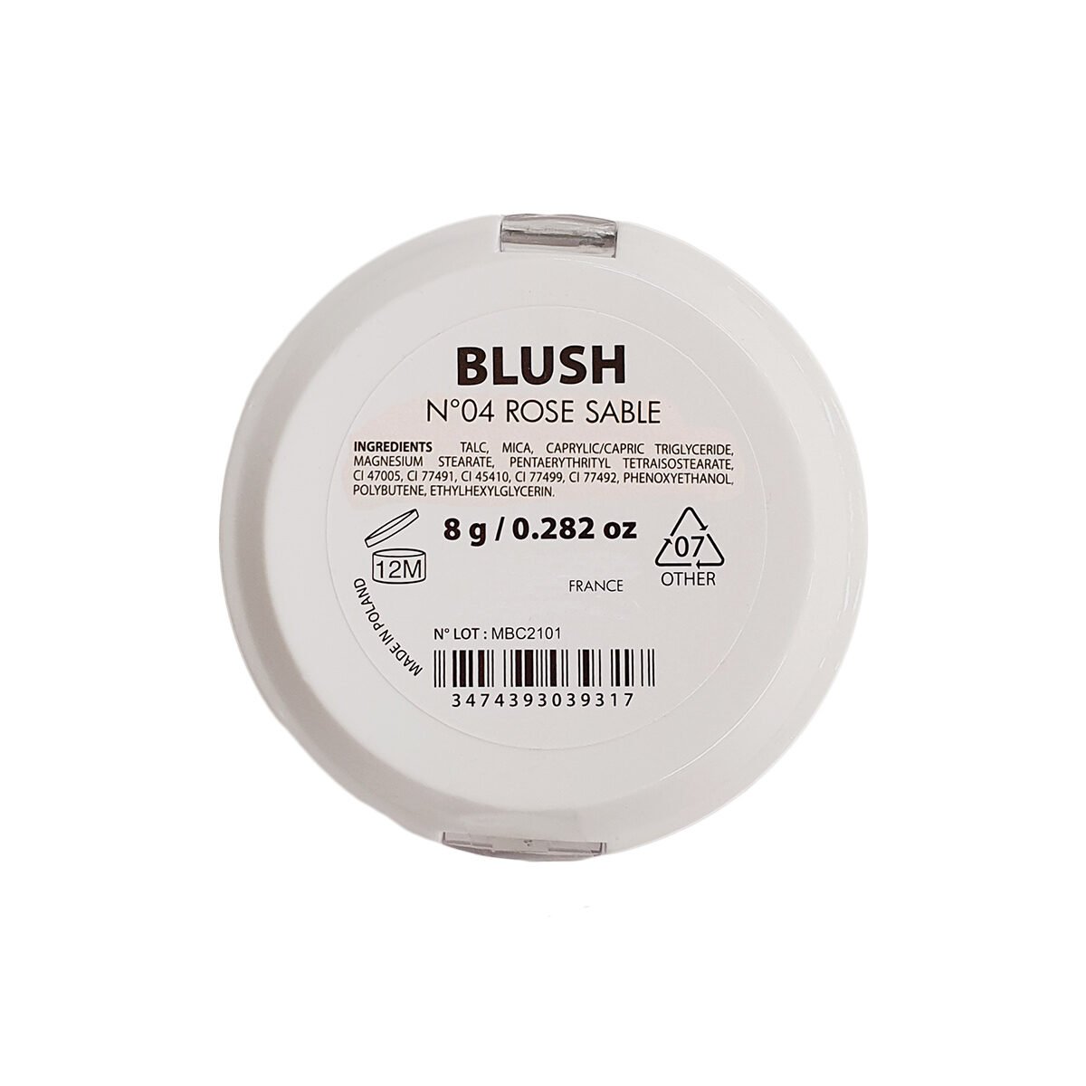 Fard à joues Eclat blush n°04 Rose sable 8 g Miss Europ