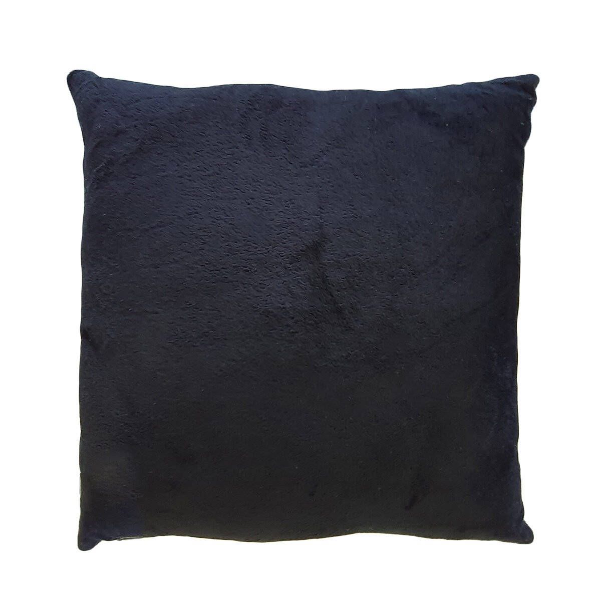 Coussin imprimé Johnny Hallyday Visage polyester avec verso noir toucher doux