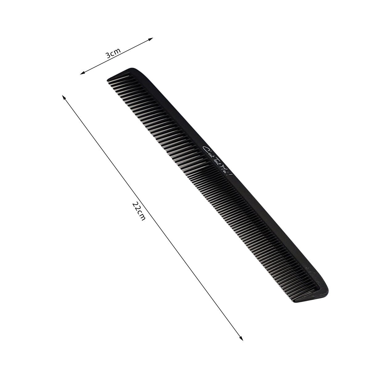 Peigne à cheveux homme double plastique noir C'est Tout Moi !